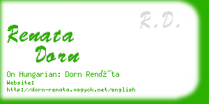 renata dorn business card